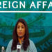 Foreign Office Spokesperson Mumtaz Zahra Baloch