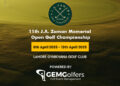 11th J.A. Zaman Memorial Open – Powered by Gem Golfers